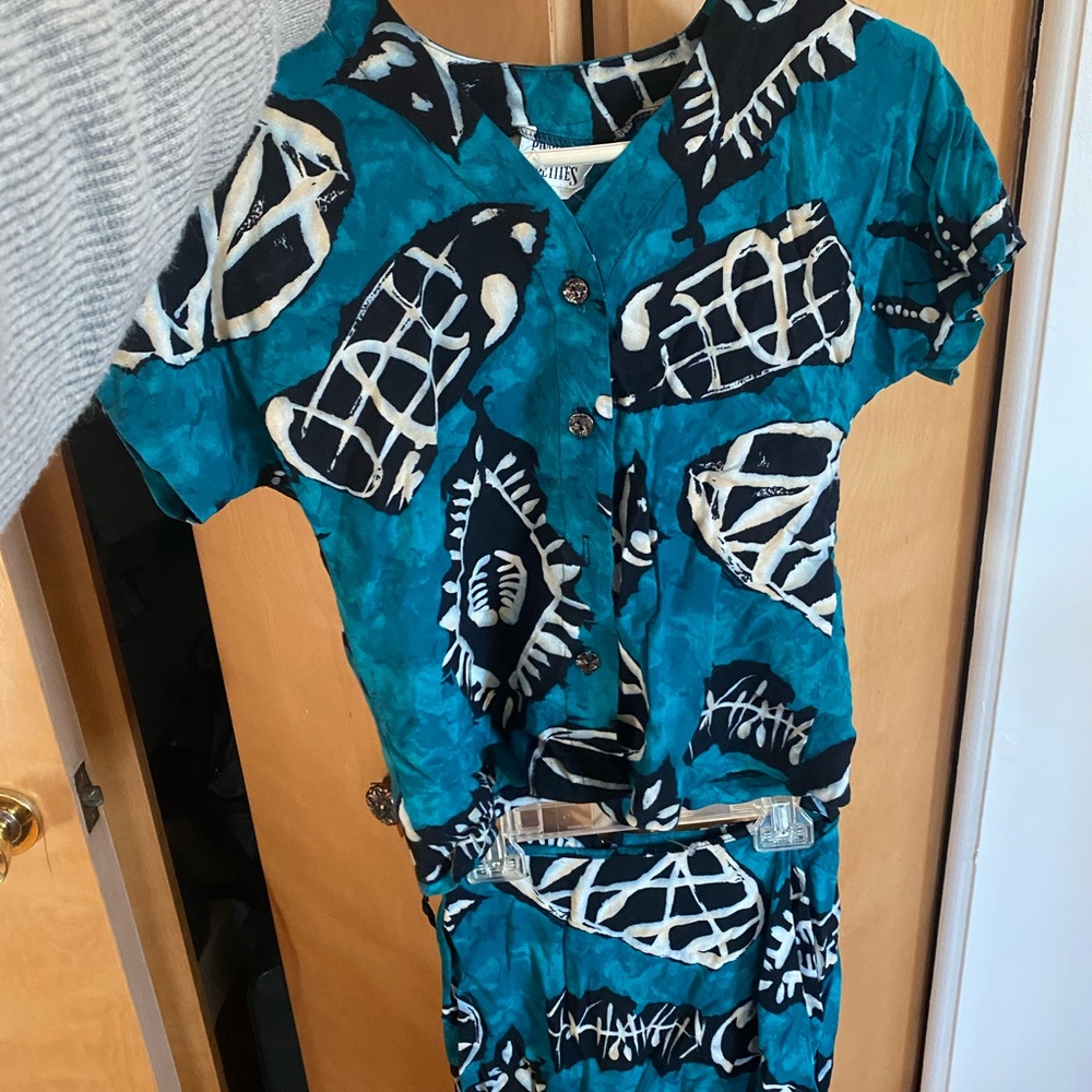90s Matching Set, Island Pattern - image 1
